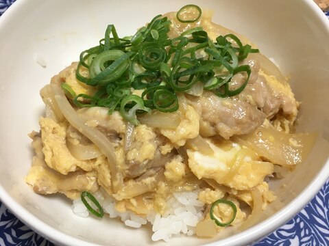 めんつゆで簡単親子丼